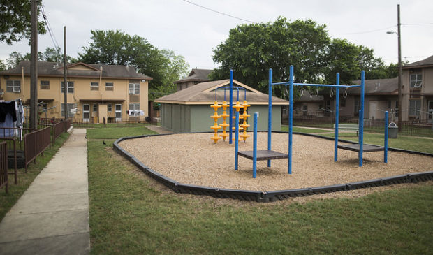 Chalmers Courts with swingset