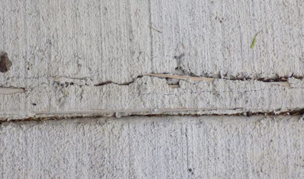 crack in a wall