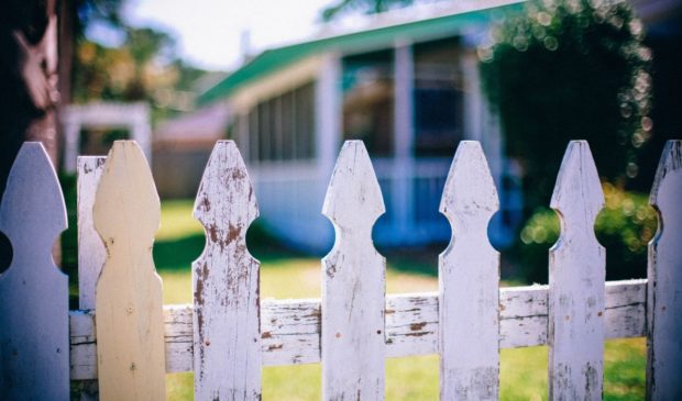 white picket fence