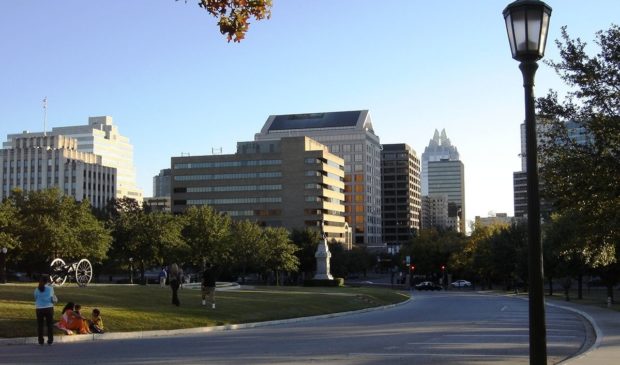 downtown from Capitol