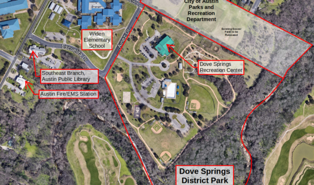map of dove springs area