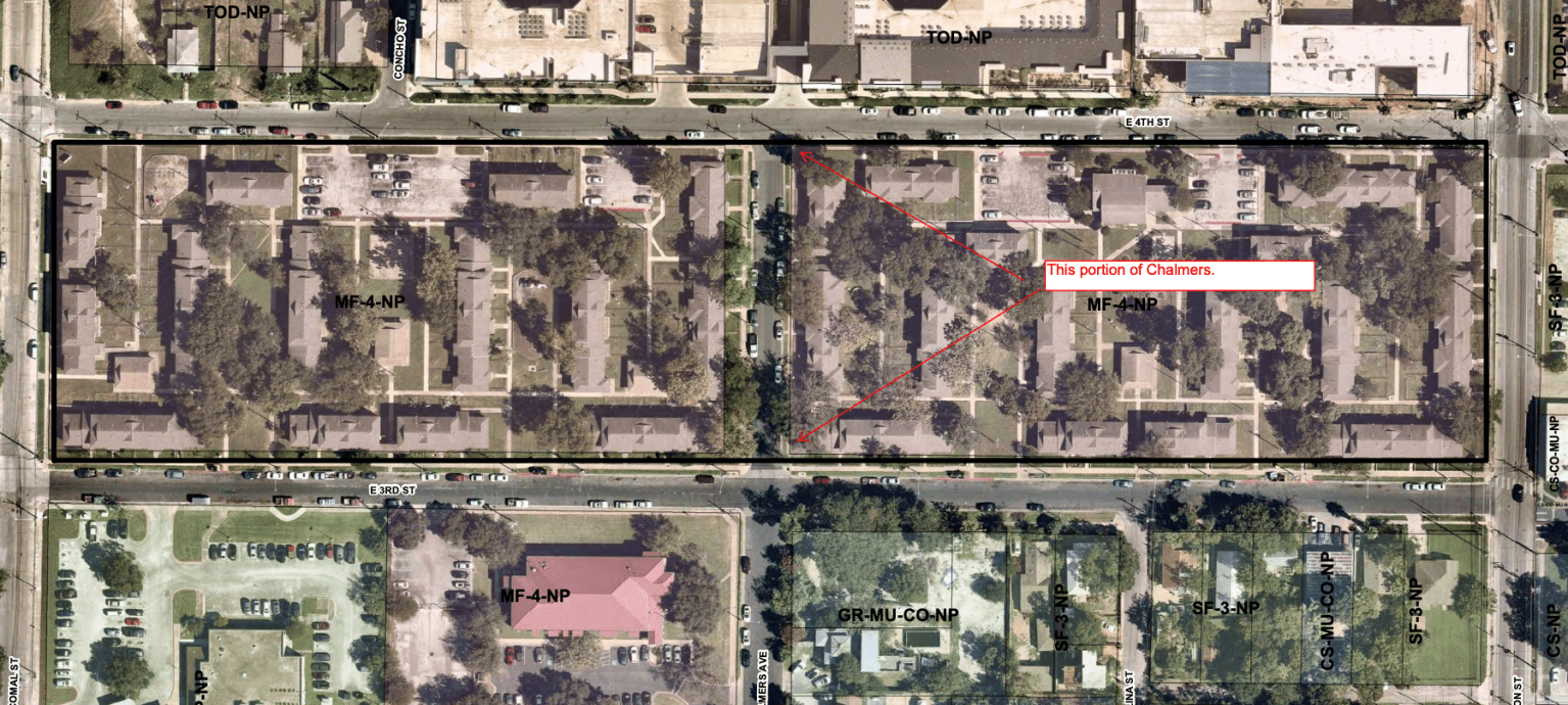 Chalmers Ave ROW vacation Urban Design Group Austin MonitorAustin